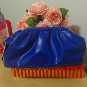 SALE! -Badgley Mischka Framed Logo Clutch Pouch and Wallet with Onyx Hardware